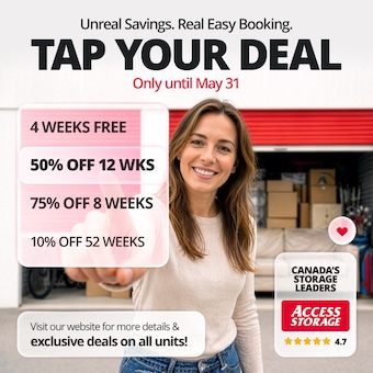 Access Storage - London Airport - self serve Promotion